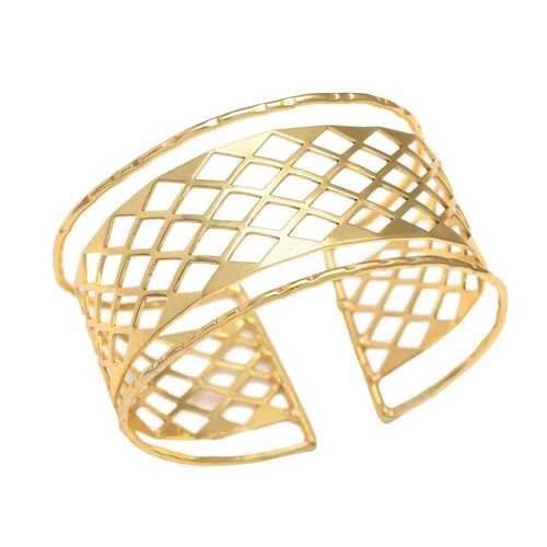 Modern gold plated bracelet