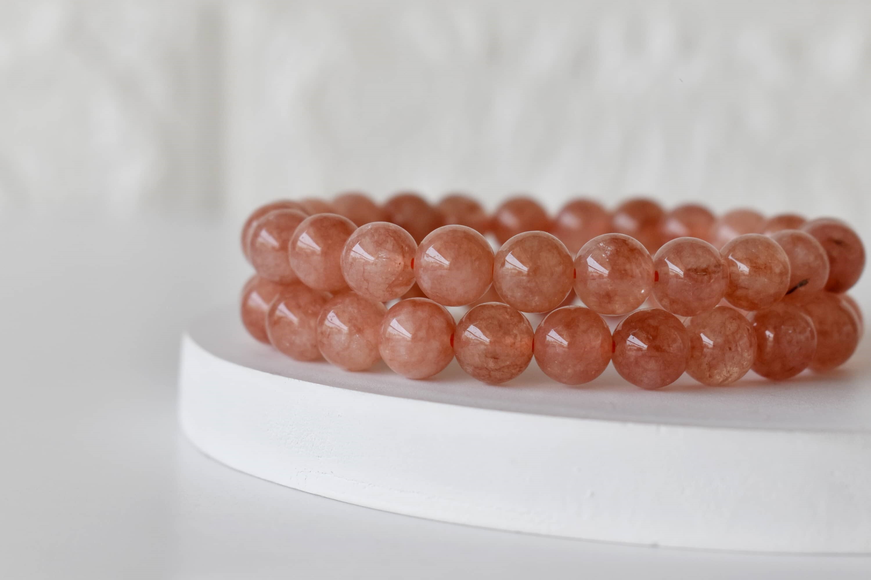 Sunstone Bracelet Crystal Beaded Bracelet