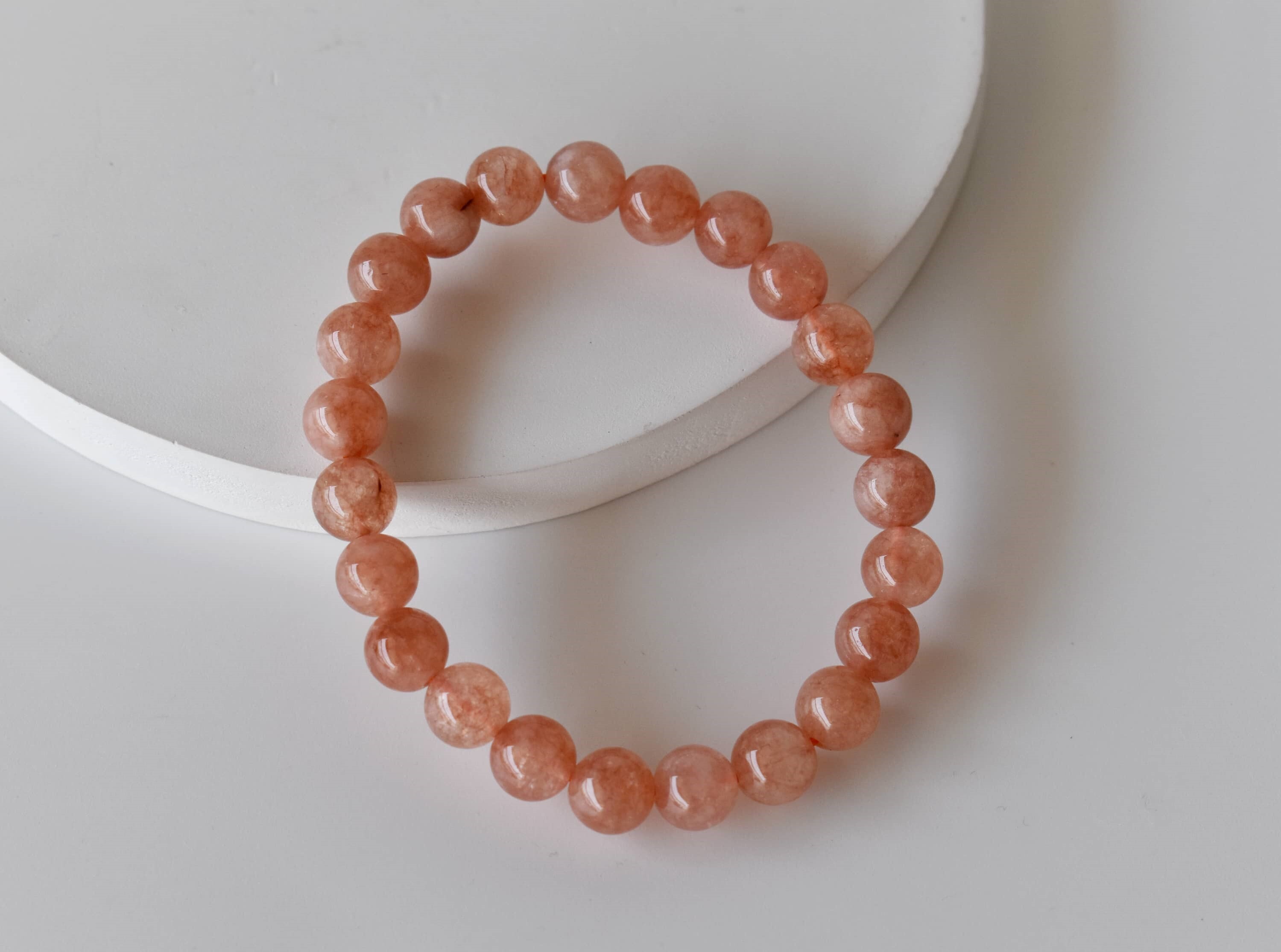 Sunstone Bracelet Crystal Beaded Bracelet