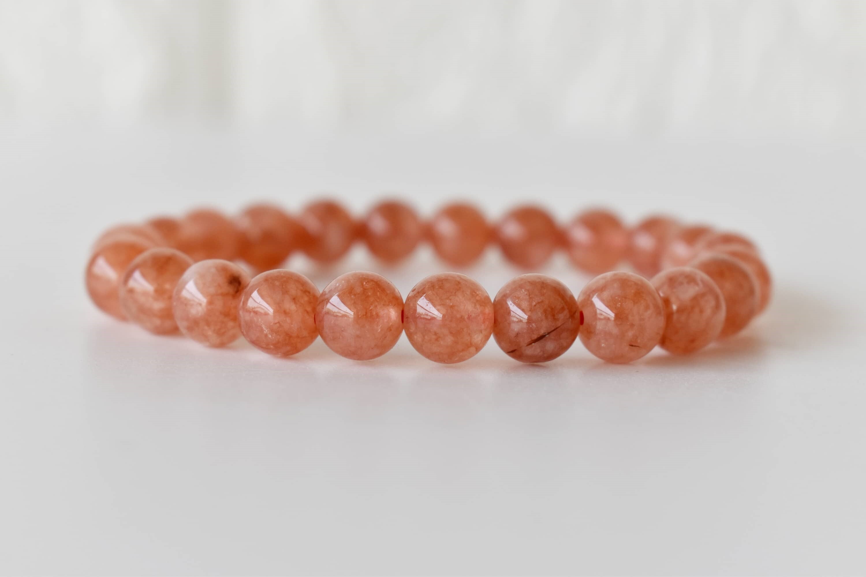 Sunstone Bracelet Crystal Beaded Bracelet