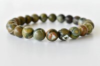 Ocean Jasper Bracelet Crystal Beaded Bracelet