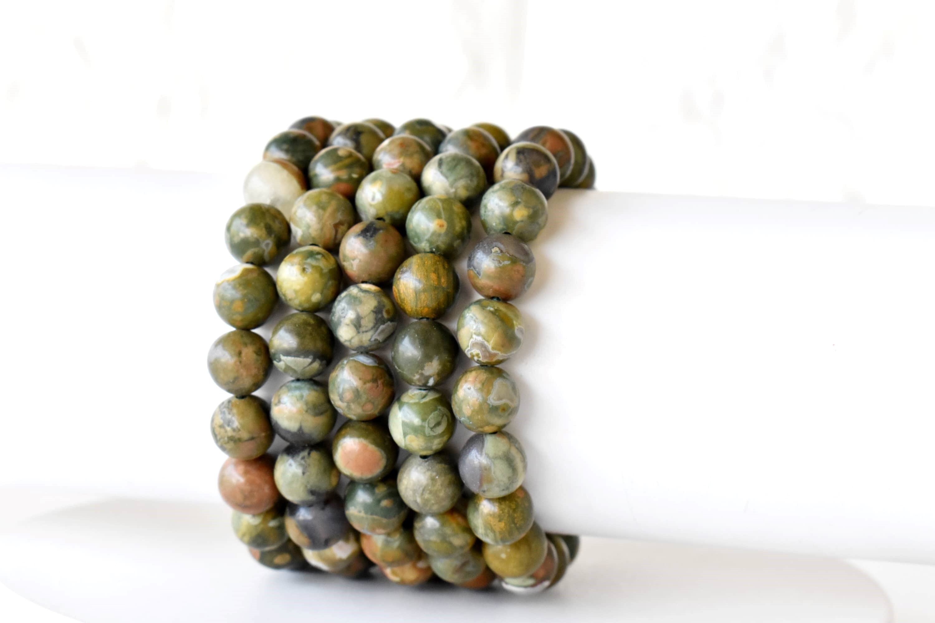 Ocean Jasper Bracelet Crystal Beaded Bracelet