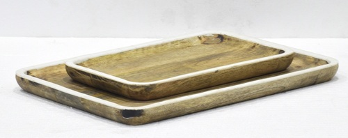 16 Inch Wooden Tray