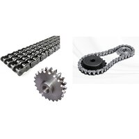 Roller Chains And Sprockets - Steel, Standard Bore Size, High Load Capacity | Solid Bushes, Robust Structure, Single Or Multi-row Design, 6-month Warranty