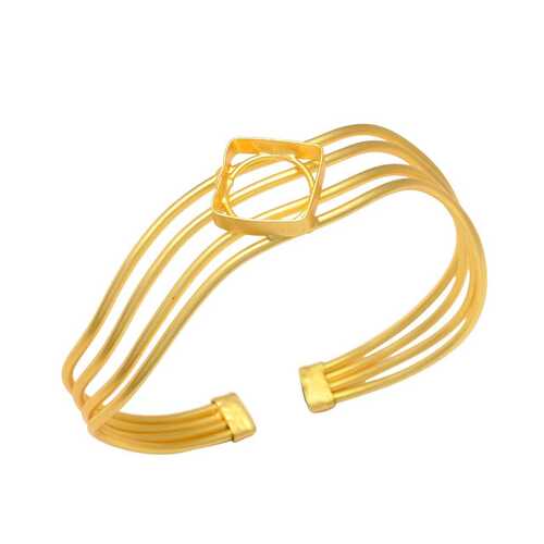 Golden geometric design bracelet