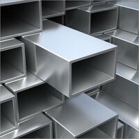 Aluminium Rectangular Pipe - 6063t6 Grade, Silver Color | Alloy Material, Rectangular Shape, Mill Finish, T6 Temper