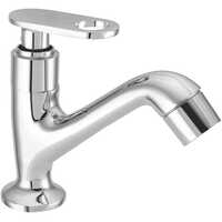 Marble Pillar Cock - Brass Round Design, Customized Size, Glossy Nickel Finish | Premium Bath Hardware Set For Enhanced Aesthetics