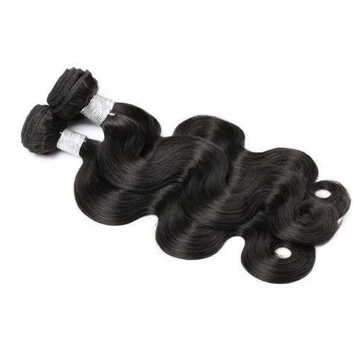 Black Non Remy Body Wavy Weft Hair For Parlour