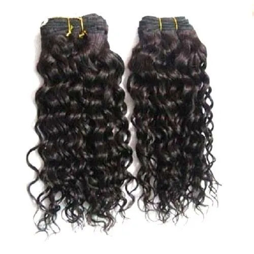 Black Brazalian Curly Weft Hair