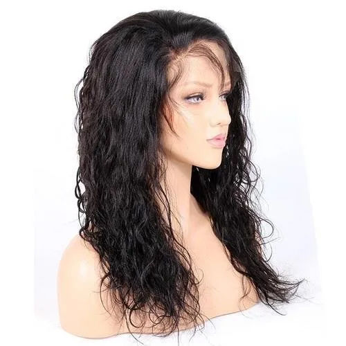 Black Indian Silky Human Hair Wigs