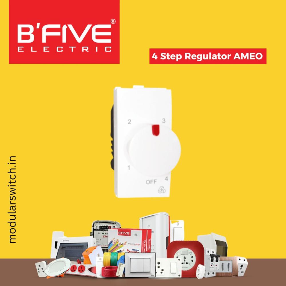 Fan Regulator | 4 Step Regulator Ameo - Color: White