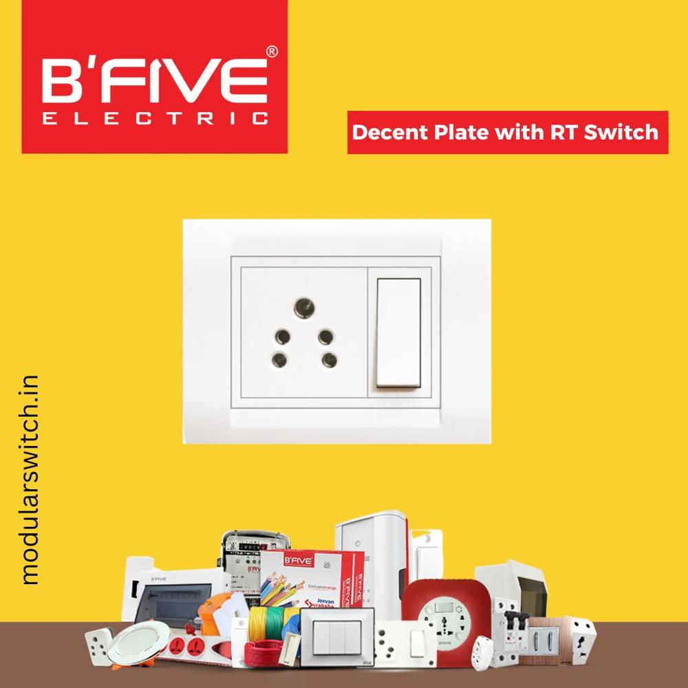 Switch Plate | Decent Modular Plates Basic Design - Application: Electrical Wiring