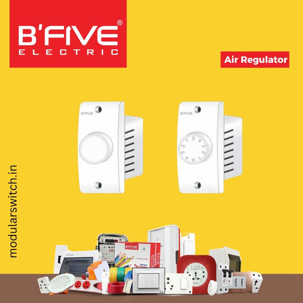 Air Regulator - Plastic, Compact Dimensions, Standard Size | High Precision Accuracy, Matte White Finish, IP20 Protection Level, Lightweight Design