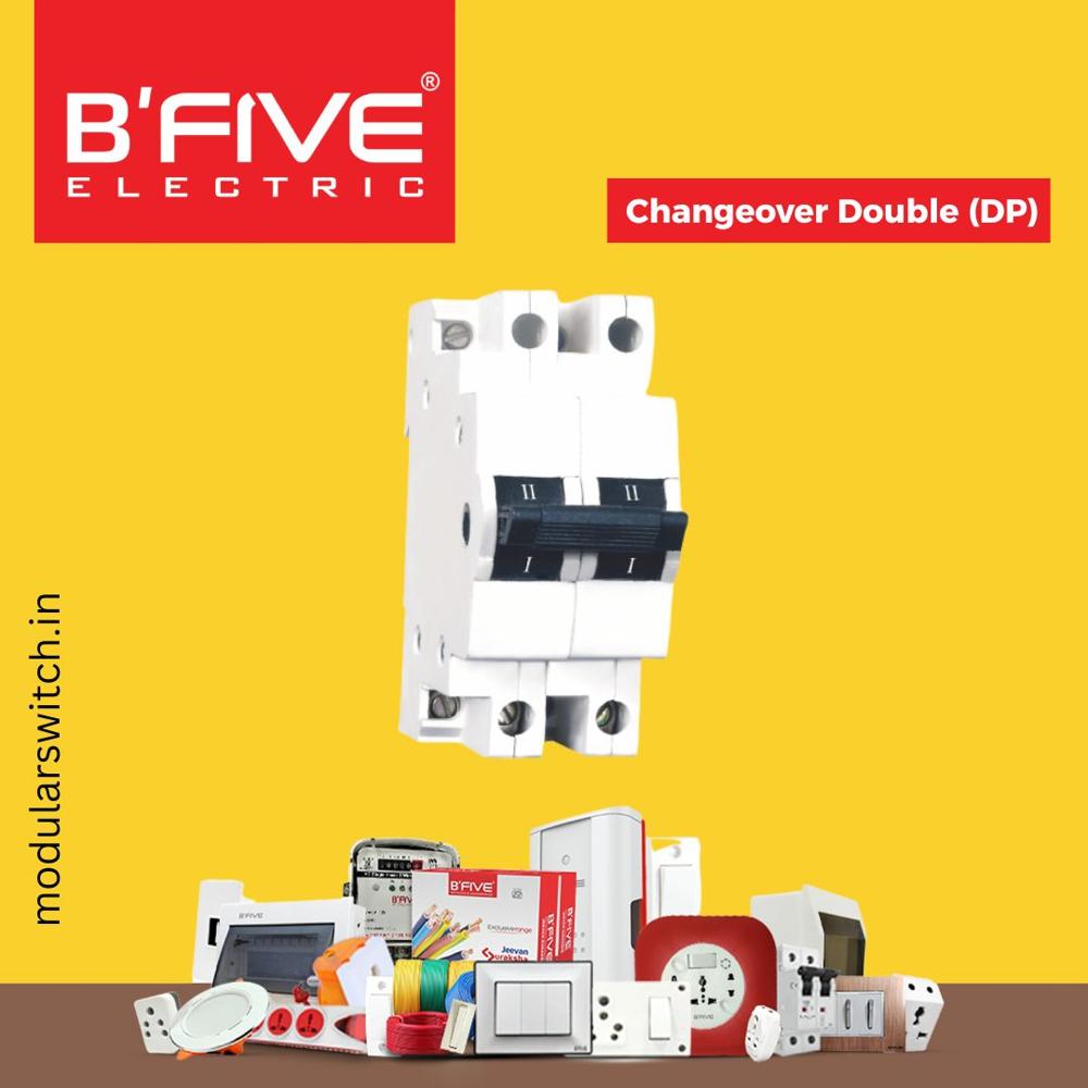 Mcb | Changeover Double Pole - Color: White