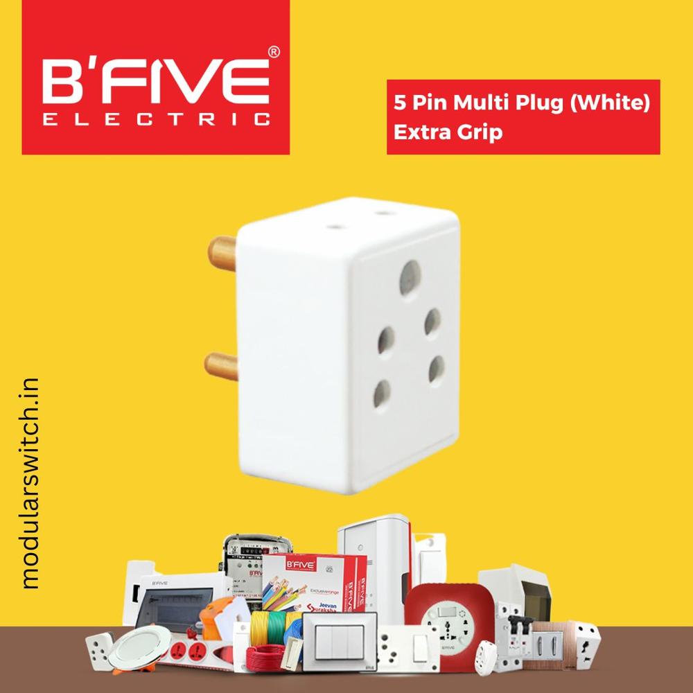 Multi Plug | 5 Pin Multi Plug - B226 - Color: White