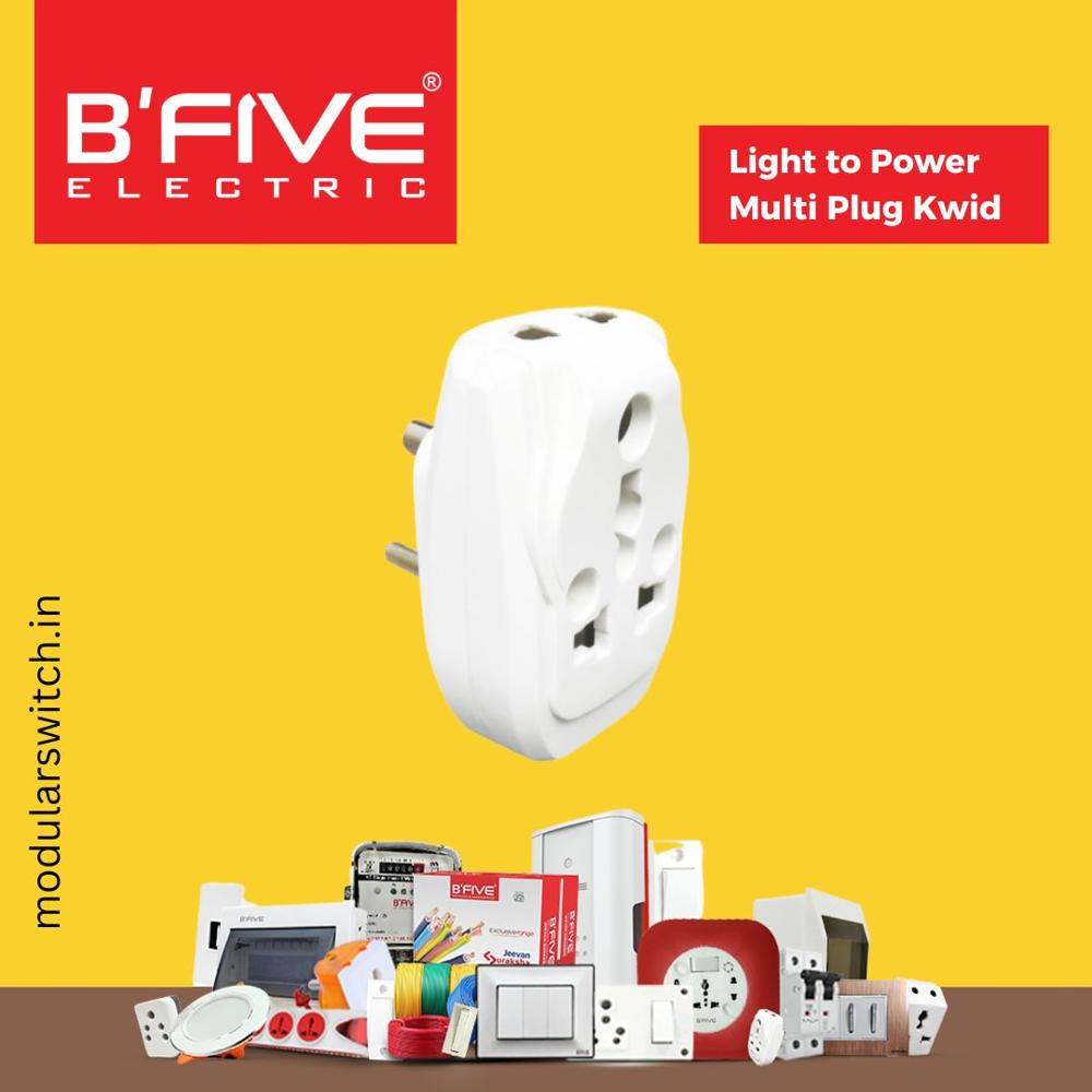 Multi Plug | Light To Power Multi Plug - B228a - Color: White