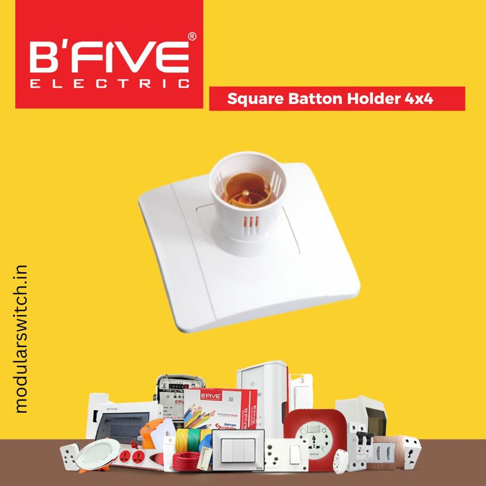Square Batten Holder (4x4) - Application: Indoor Lighting