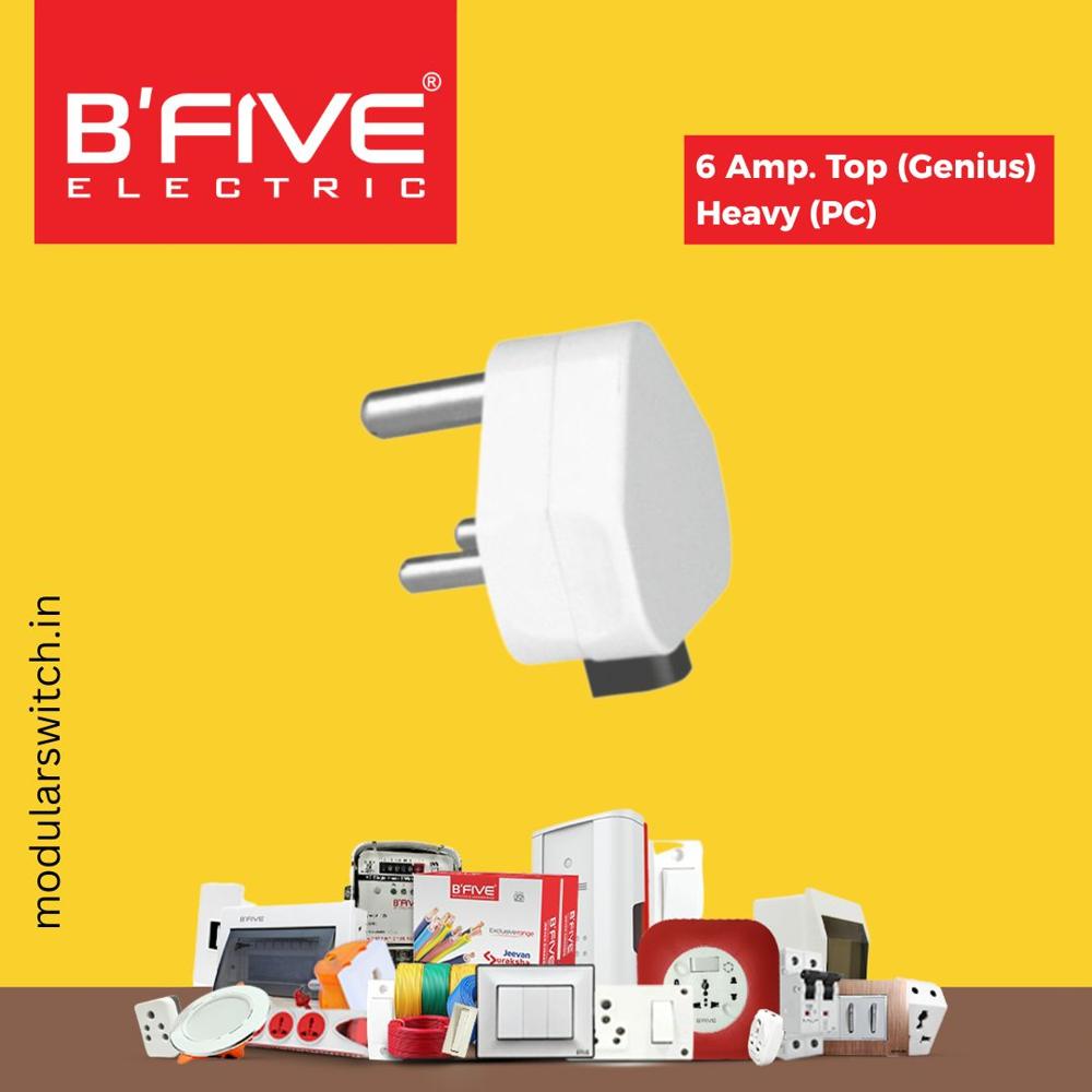 3 Pin Plug Top | 6 AMP 3 Pin top Heavy  -B277