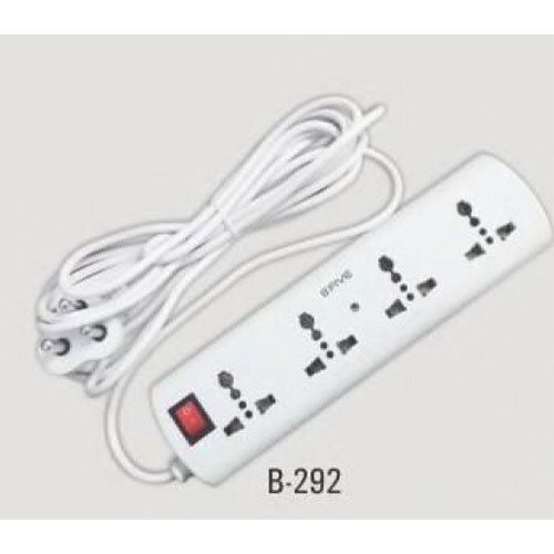 B292- 1 + 4 Power Strip Brass