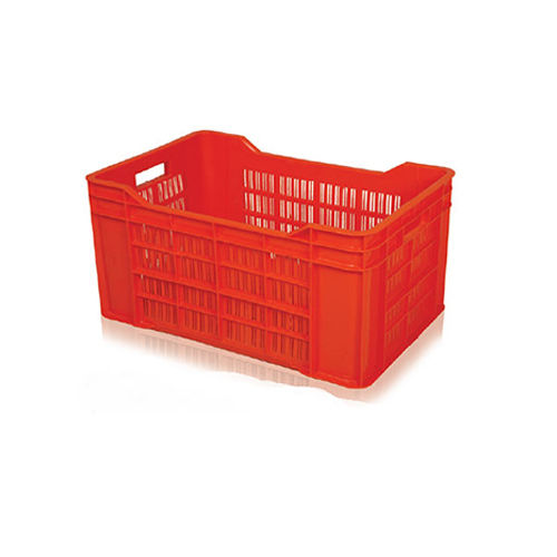 Plastic 44ltr 542 X 360 X 290mm Red Fruits Crates