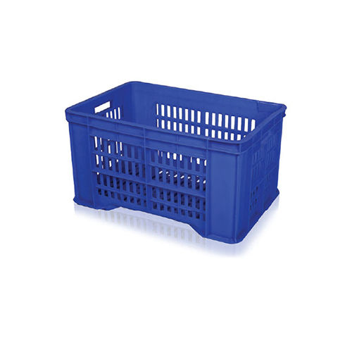 Plastic 44ltr 542 X 360 X 290mm Blue Vegetables Crates