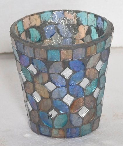 Decorative Mosaic Glass Votive