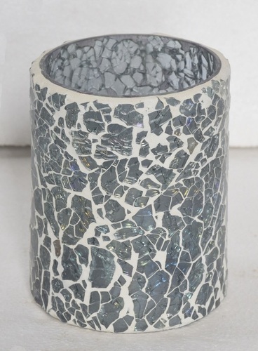 Mosaic Glass Votive Holder