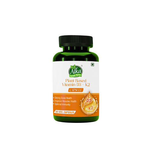 Plant Based Vitamin D3- K2 Veg Capsules - Ingredients: Lichen