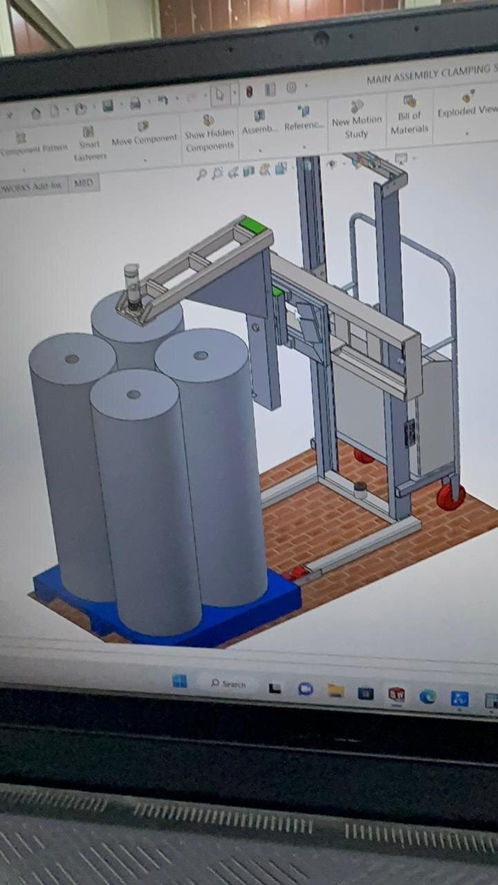 Hydraulic Paper Reel Stacker