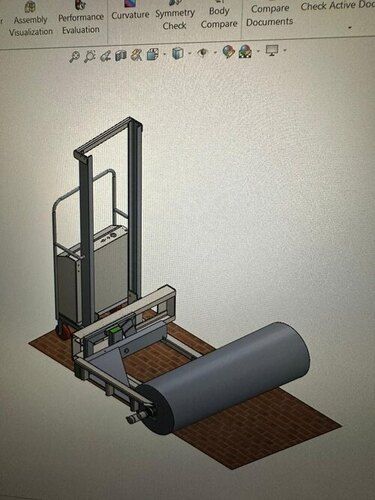 Mild Steel Hydraulic Paper Reel Stacker