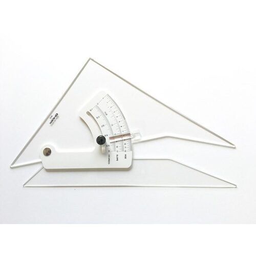 Adjustable Set Square - Color: White