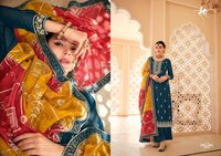 salwar kameez HEAVY CHINON  WITH HEAVY EMBROIDERY WORK