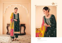 salwar kameez HEAVY CHINON  WITH HEAVY EMBROIDERY WORK
