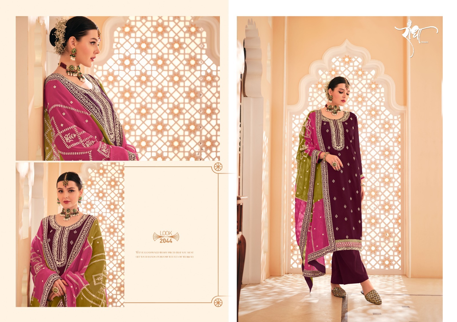 salwar kameez HEAVY CHINON  WITH HEAVY EMBROIDERY WORK