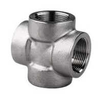Threaded Cross Pipe Fittings - Color: Silver