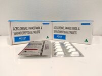 Aceclofenac Paracetamol Serrtiopeptidase Tablets - 120 Count Boxes | General Medicines, Anti-Malaria Function