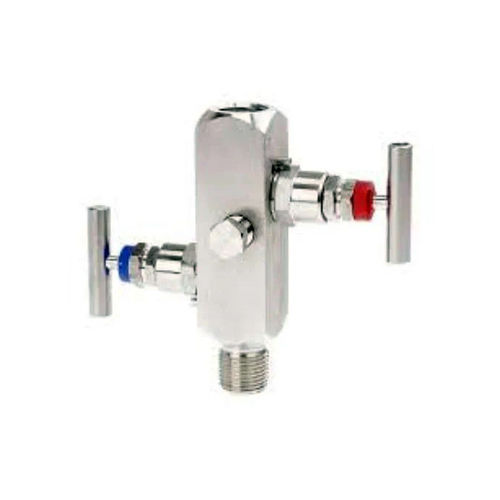 Silver 2 Way Bleeder Valve With Drain