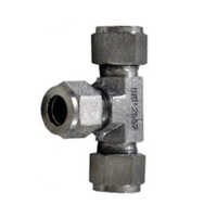 Tube Fitting Od Equal Tee - Stainless Steel, 6/12mm Size , Durable And Corrosion-resistant Design For High-pressure Fluid Control