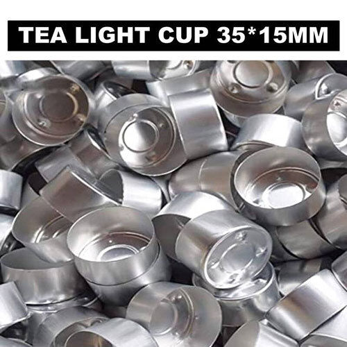 Candle Tealights 35x15 Aluminium Cup