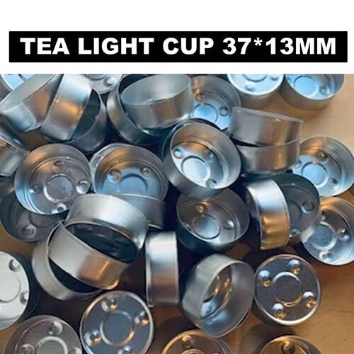 Candle Tealights 37x13 Aluminium Cup