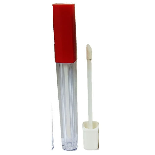 Acrylic Sqaure Lipstick Tall Container with Rad  Cap 4ml