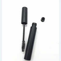 Matte Round Mascara Tall Container With Black Cap 4ml - Features: Compact Lightweight