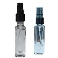 8 Ml Glass Square Bottle + Black Mist Spray Cap
