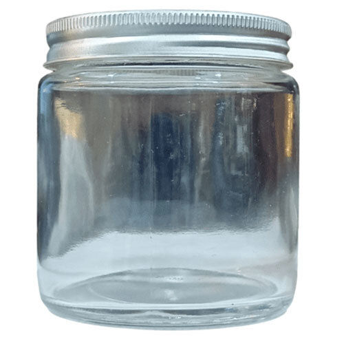 250 Ml J6 Glass Jar + Silver Aluminium Cap