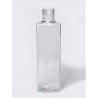 100ml Square Pet Bottle Clear - 20mm Neck - Features: Lightweight And Durable