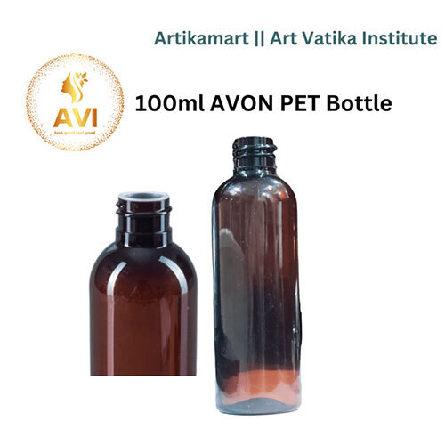 100ml AVON PET Bottle AMBER - 20mm Neck