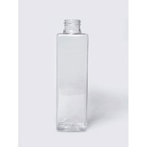 200ml Square Pet Bottle Clear - 24mm Neck