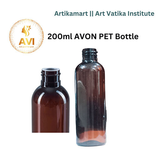 200ML AVON PET BOTTLE AMBER - 24MM NECK