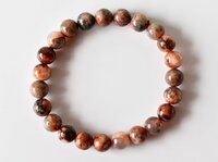 Fire Agate Bracelet Crystal Beaded Bracelet