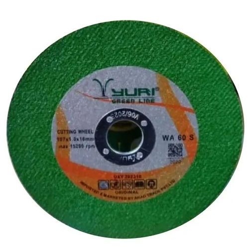 60A Yuri Green Line Cutting Wheel Diameter: 107X1.6X16 Millimeter (Mm)